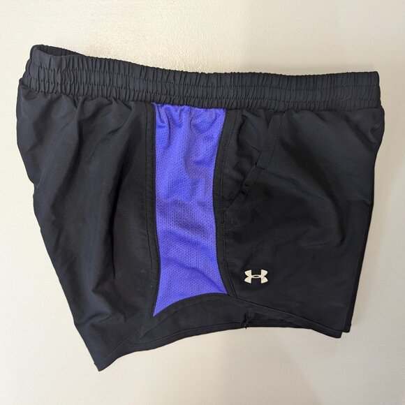 Under Armour Size Small Black and Purple Running Shorts - Picture 13 of 15